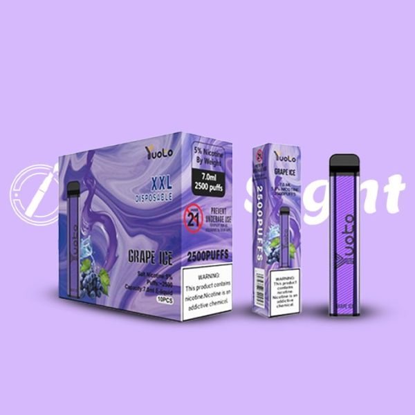 YUOTO XXL DISPOSABLE VAPE KIT 2500 PUFFS 1200MAH - Image 6