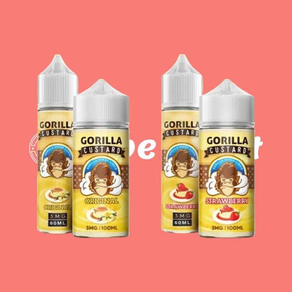 Gorilla Custard Strawberry E Liquid by E&B Flavor - Image 2