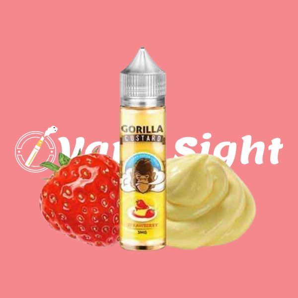 Gorilla Custard Strawberry 60 ML E Liquid by E&B Flavor