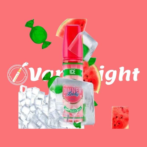 WATERMELON SLICES ICE VAPE DINNER LADY E-LIQUID 60ML