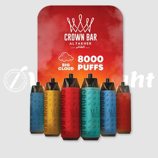 Al Fakher 8000 Puffs Crown Bar DTL Big Cloud Disposable Vape in Dubai- 5MG