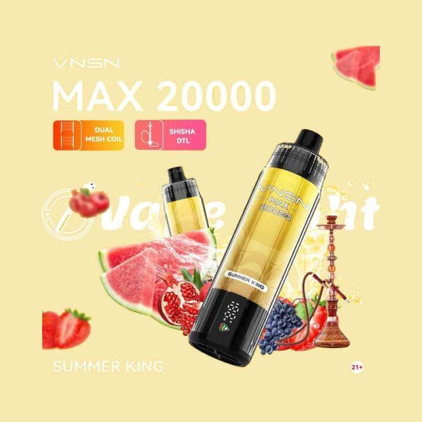 VNSN Max Shisha 20000 Puffs Disposable Vape DTL In UAE