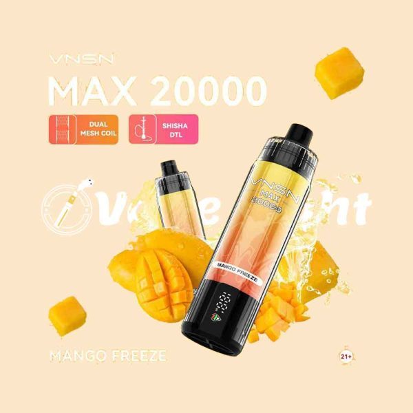 VNSN Max Shisha 20000 Puffs Disposable Vape DTL In UAE