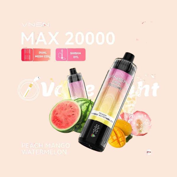 VNSN Max Shisha 20000 Puffs Disposable Vape DTL In UAE