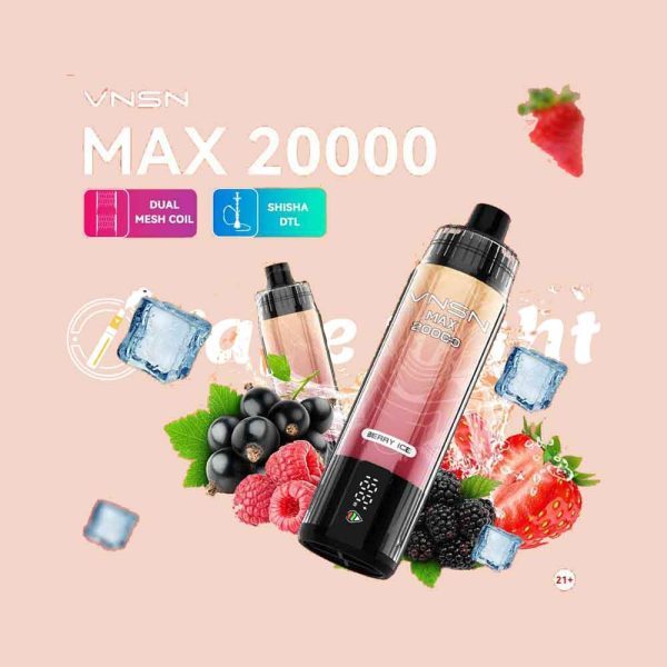 VNSN Max Shisha 20000 Puffs Disposable Vape DTL In UAE