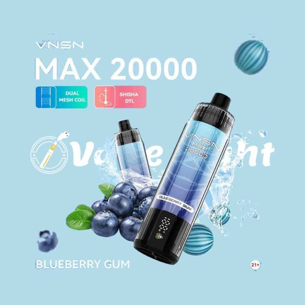 VNSN Max Shisha 20000 Puffs Disposable Vape DTL In UAE