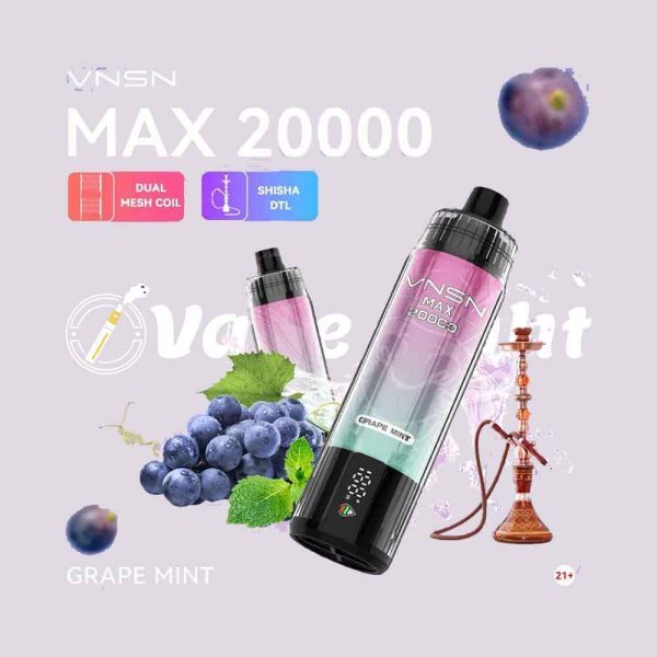 VNSN Max Shisha 20000 Puffs Disposable Vape DTL In UAE