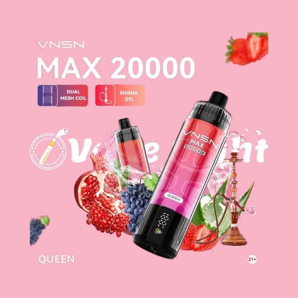 VNSN Max Shisha 20000 Puffs Disposable Vape DTL In UAE