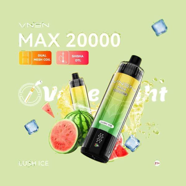 VNSN Max Shisha 20000 Puffs Disposable Vape DTL In UAE